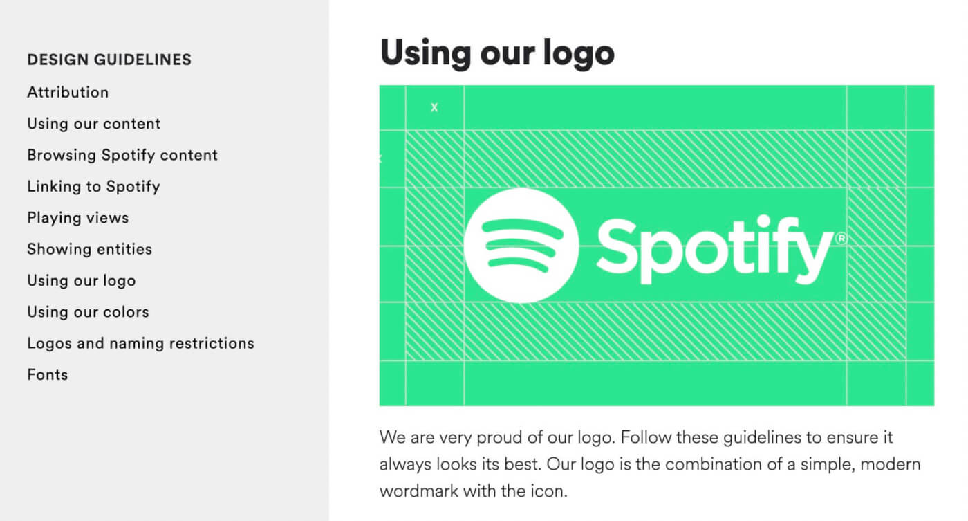logo usage brandbook spotify