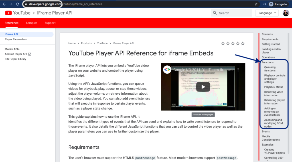 YouTube API Integration