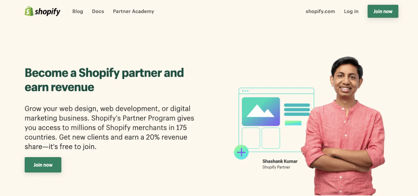 Shopify Partner Program - additional income streams