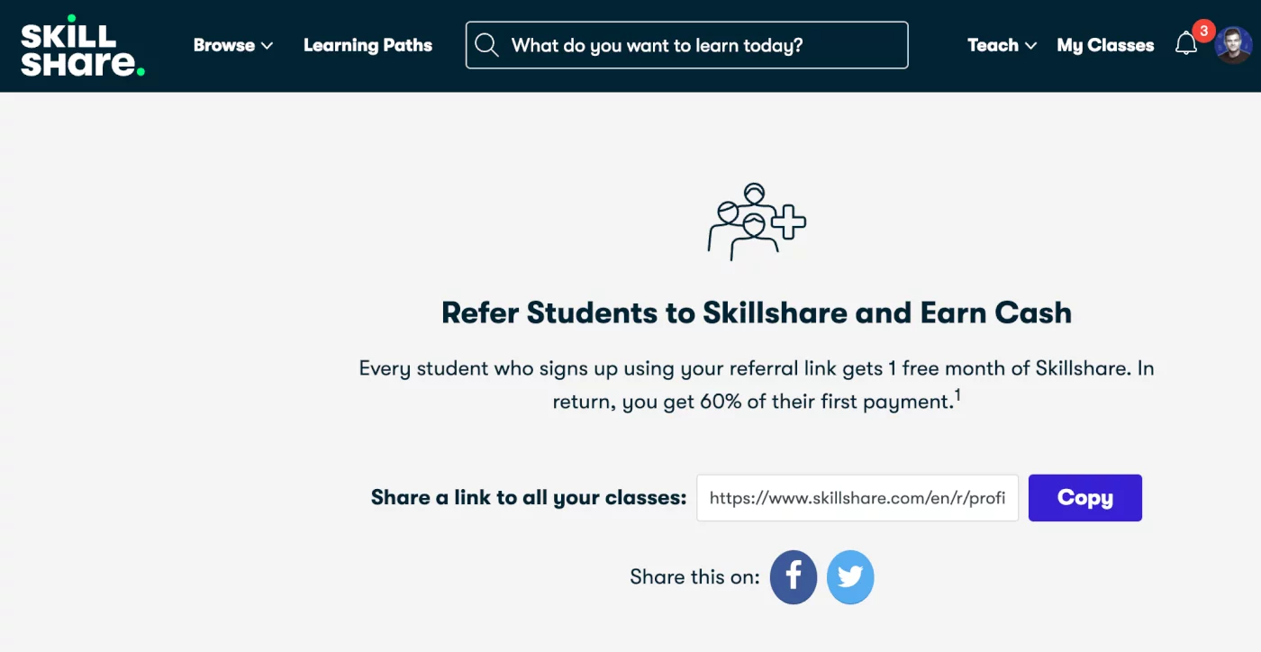 make money on skillshare