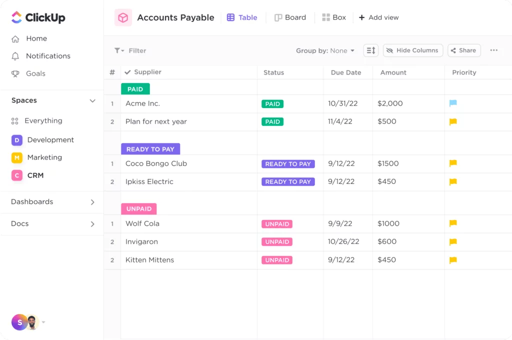 productivity tools clickup